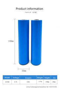 32140 Lifepo4 pil <span class=keywords><strong>3</strong></span>.2v lityum iyon fosfat pil elektrikli motosiklet için 32140 15000mAh silindirik hücre pil - Product Image 3