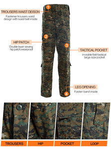 Uniforme de Paintball de camuflaje digital de jungla, tejido transpirable Rip-Stop - Product Image 4