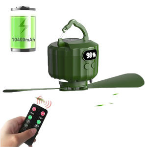 Batería grande Tienda <span class=keywords><strong>de</strong></span> campaña Ventiladores <span class=keywords><strong>de</strong></span> <span class=keywords><strong>techo</strong></span> 3 velocidades Toldo <span class=keywords><strong>Ventilador</strong></span> colgante con linterna LED USB remoto 10400Mah - Product Image 1