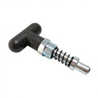 Quick Release Pin T Handle Ball Lock Pin Stainless Steel Pop Pull Pins with Pull Ring Knob Plunger Detent Pins for Fastening
