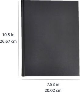 Carnet de notes professionnel A5 à couverture rigide, couleur noire, 10,5 x 7,5 pouces, lot de 2, prix usine - Product Image 5