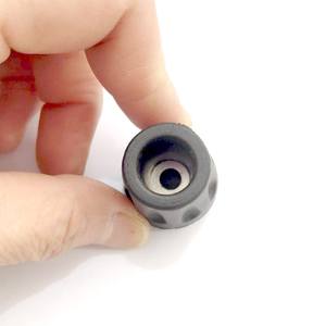 Embouts en caoutchouc antidérapants noirs à tête convexe avec couvre-pieds en maille pour bâtons de randonnée et bâtons de marche d'extérieur - Product Image 3