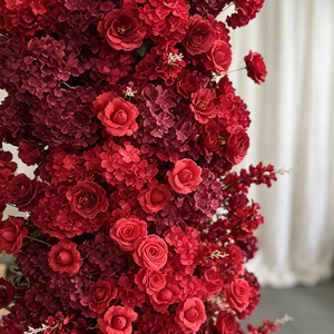 Promise Artificial Rose Flower <b>Arch</b> for Wedding <b>Decoration</b> Romantic Dreamy Style Handmade Polyester High Simulation Reusable - Product Image 3