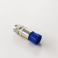Fil d'antenne électrique étanche RF Coaxial F mâle Compression Type CCTV Caméra Connecteur Pour RG6 Quad Shield Câble