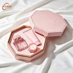 Boîte en papier rigide personnalisée avec base octogonale, couvercle, éponge, gaufrage UV, estampage à chaud, papier couché, emballage aseptique, parfum, soins de la peau - Product Image 4