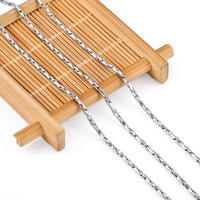 Nouveauté : Chaîne fine torsadée en acier inoxydable, résistante à l'eau, spéciale serpent, pour femmes, fabrication de bijoux.