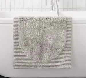 Düz renk yıkanabilir mikrofiber yüksek düşük kazık ipliği boyalı Antislip Bathmat