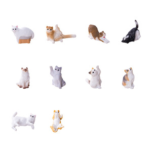 Figura de Resina de Gatito en Miniatura, Realista, con Temática Animal, Adorno de Gato de Dibujos Animados para Oficina y Escritorio de Coche, Decoración, Personalizable - Product Image 5