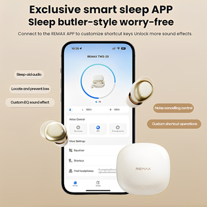 Écouteurs sans fil Remax à réduction de bruit pour le sommeil, Bluetooth 6.0, intra-auriculaires, mini-casques de sommeil, écouteurs ANC pour les dormeurs latéraux - Product Image 5