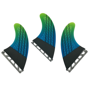 Aletas de Surf UPSURF <span class=keywords><strong>FCS</strong></span>/FCS2/FUTRUE, Nuevo Diseño Degradado, Aletas de Surf de Fibra de Carbono Honeycomb para Deportes Acuáticos - Product Image 6