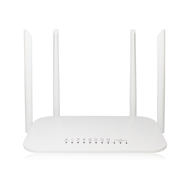 RTS 300Mbps 2.4Ghz 5Dbi Wifi Router With English Software Package 4 Antennas 4 Ports Wireless Home Used 4G Cpe Router