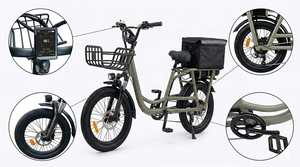 Bicicleta Eléctrica Unigogo K9, Bicicleta de Carga, E-Bike para Adultos Mayores, Transporte Diario, Compras Familiares y Transporte de Mercancías - Product Image 5
