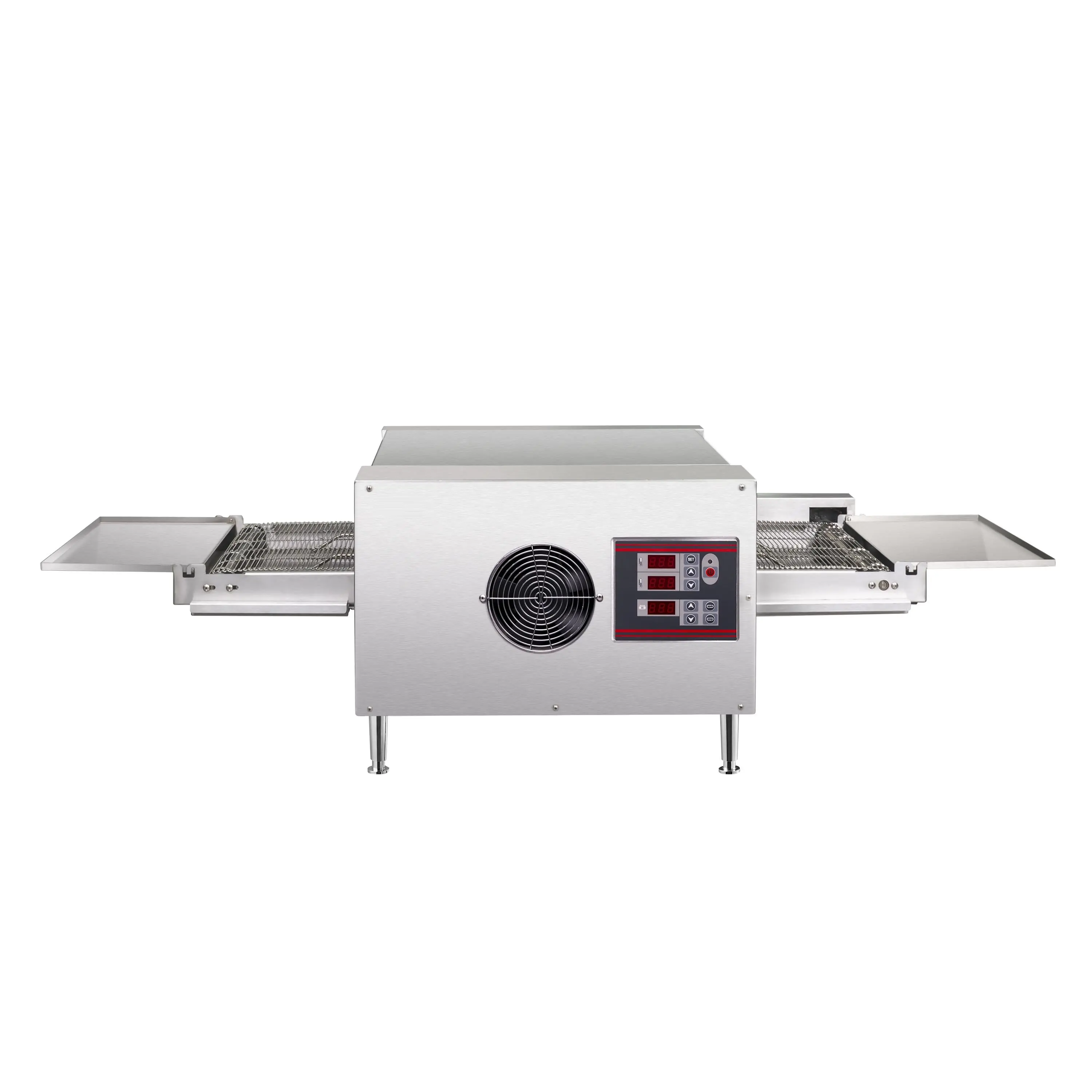 Commercial kitchen 15/21 inch stainless steel countertop conveyor pizza oven