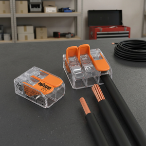 221-412 221-413 221-415 221-2411 Conectores de Palanca para Cableado Eléctrico Industrial en Riel DIN, Conexión Rápida de Cables Conductores - Product Image 3