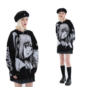 KD Custom Anime costumi Cosplay maglione allentato Misa Amane maglione uniforme <span class=keywords><strong>Death</strong></span> <span class=keywords><strong>Note</strong></span> maglione Anime - Product Image 1
