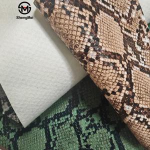 0,9mm clásico impreso serpiente patrón imitación pitón patrón PVC cuero Artificial bolsos zapatos sofá tapicería decorativa - Product Image 3