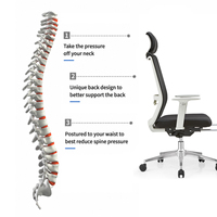 Chaise de bureau de luxe au design moderne, mobilier de bureau, chaise ergonomique en maille pour bureau à domicile