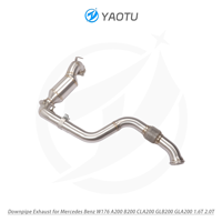 Tuyau d'échappement YT SS304 pour Mercedes Benz W176 A200 B200 CLA200 GLB200 GLA200 1.6T 2.0T