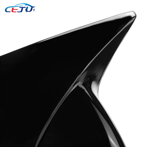 Coque de rétroviseur de voiture Noir brillant Aspect fibre de carbone Style corne Coque de rétroviseur pour <span class=keywords><strong>Peugeot</strong></span> <span class=keywords><strong>207</strong></span> - Product Image 4