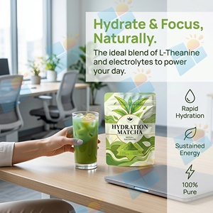 OEM ODM Private Label Electrolyte Matcha Powder Hydration <strong>Drink</strong> Mix with Natural Electrolytes and Custom Formula Packaging - Product Image 3