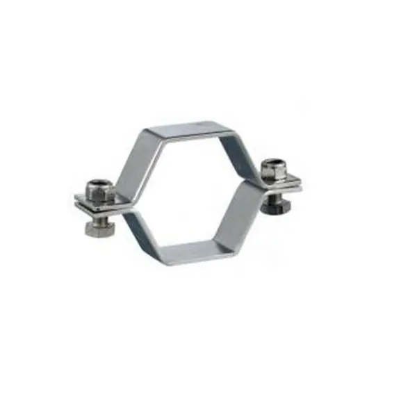 Raccord sanitaire 304 support de tuyau hexagonal en acier inoxydable