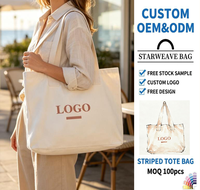 Sac fourre-tout en toile de coton grand format personnalisé, écologique, avec poignées en corde, recyclable, réutilisable, logo imprimé, idéal pour les courses - Offre Spéciale