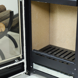 Cheminée à <span class=keywords><strong>bois</strong></span> à économie d'énergie directe d'usine Poêle en acier Conception moderne autoportante pour inserts d'hôtel et de villa - Product Image 2
