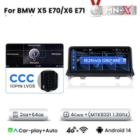 MEKEDE MN-X MTK8781 8 Core 4G WiFi Wireless CarPlay Android Auto Untuk BMW X5 E70 X6 E71 2007-2012 Radio Mobil