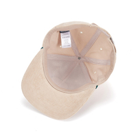 Gorra de Béisbol Personalizada de 6 Paneles con Etiqueta Tejida de Pana Estructurada, Proveedor Mayorista de Gorras Personalizadas con Logotipo y Etiqueta Privada
