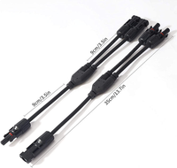 Cable divisor en Y MCX 10A de cobre impermeable para paneles solares, adaptador paralelo de cableado fotovoltaico para sistemas de almacenamiento de energía