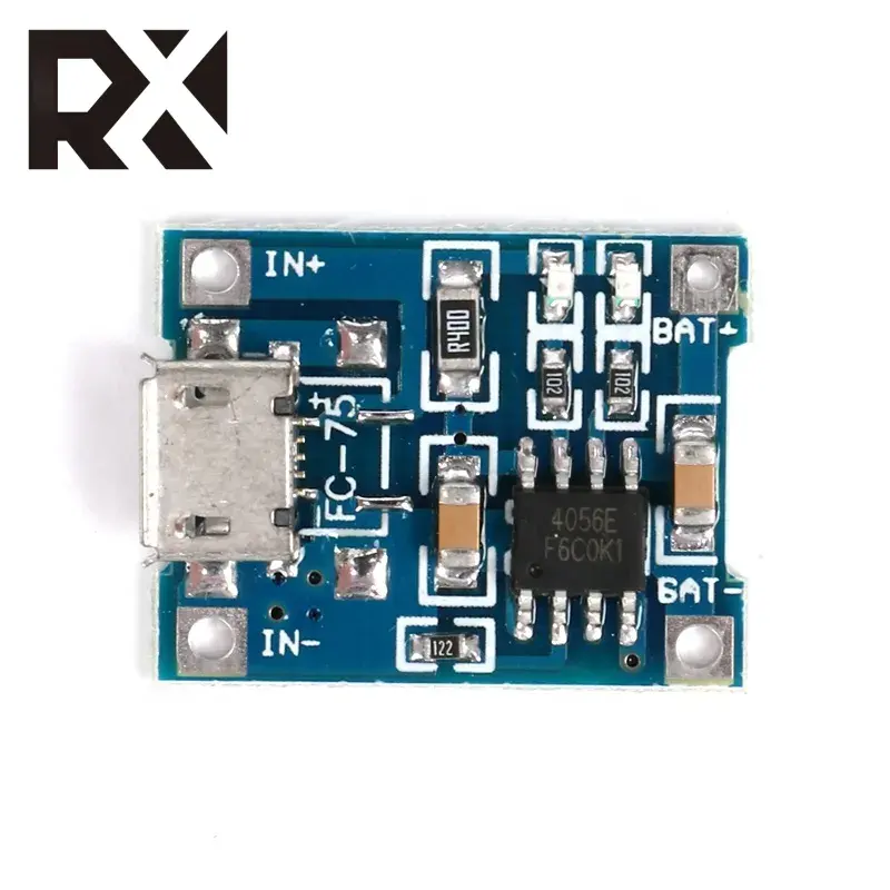 RX TP4056 5V 1A लाइपो बैटरी चार्ज बोर्ड चार्जर मॉड्यूल लिथियम बैटरी उपकरण माइक्रो पोर्ट माइक यूएसबी 18650 प्लेट इंटरफ़ेस