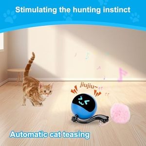 Juguete Interactivo para Gatos, Pelota de Goma Ecológica, Personalizable de Fábrica, con Movimiento Automático USB, Juguete Inteligente para Perseguir y Atrapar - Product Image 6