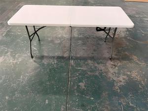 Portable Outdoor Furniture 6ft 8ft Long Black Plastic <strong>Foldable</strong> <strong>Table</strong> for Events Party - Product Image 5