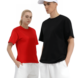 เสื้อยืดโอเวอร์ไซส์สีขาวพิมพ์โลโก้ทรงหลวมสำหรับผู้ชาย ผ้าคอตตอนออร์แกนิคซูพิมาพีมาผสมใยไผ่หวีพิเศษ 100% คุณภาพพรีเมียม แบบหนาพิเศษ - Product Image 2