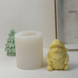 Père Noël et Père Noël Résine Silicone Moules pour La Décoration Intérieure Pilier Gâteau Outils et Plâtre Gypse Moules - Product Image 2