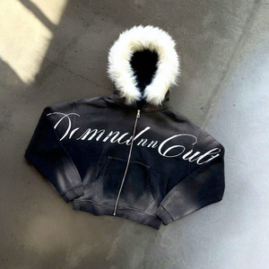 Sweat à capuche surdimensionné pour homme, double couche, en polaire polyester/coton, léger, respirant, écologique et de haute qualité - Product Image 1