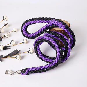 Großhandel handgemachte Gänseblümchen Blume Hunde leine und Halsband Set umwelt freundliche Luxus Seil Hunde leine Makramee Schnur Hunde halsband - Product Image 3