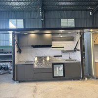 Cuisine extérieure modulaire portable de luxe avec barbecue à gaz complet et abri de jardin