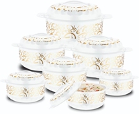 Nouveau Style 4 pièces Double couche fer blanc ustensiles de cuisine ensemble écologique métal Hotpot chauffe-plats Durable élégant Pot pour manger