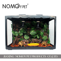 NOMOY PET Feuille de vigne artificielle verte de haute qualité pour reptiles, tiges souples et pliables, plantes artificielles décoratives, vignes NFF-11
