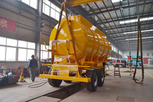 Semi-<span class=keywords><strong>remorque</strong></span> aspiratrice de feuilles et d'eaux usées à 2 essieux de haute qualité, camion d'aspiration des excréments - Product Image 5