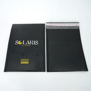 Enveloppes à bulles en poly noires personnalisées sac d'expédition à bulles en plastique écologique enveloppe postale indéchirable rembourrée à bulles - Product Image 5