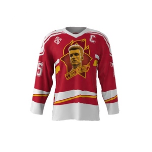 Maillot de hockey sur glace personnalisé par sublimation, uniforme de hockey professionnel, maillot de hockey respirant et athlétique - Product Image 1