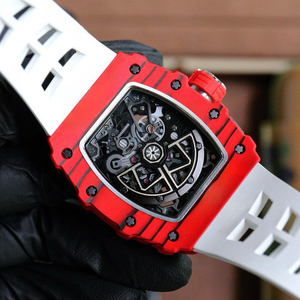 Reloj de Lujo de Alta Gama para Hombre con Caja de Fibra de Carbono, Movimiento Tourbillon Esqueleto, Reloj Mecánico Impermeable para Negocios - Product Image 5