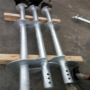 Proveedor de China, ancla de tornillo de tierra helicoidal galvanizada de acero al carbono para construcción