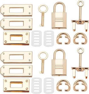 WADORN Lot de fermoirs de sac en alliage, quincaillerie de fermeture pour sacs à main, accessoires de fabrication de sacs DIY, attaches de verrouillage, connecteurs de chaîne en D - Product Image 1