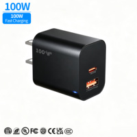 Chargeur rapide USB-C 45W 100W PD QC3.0, design pliable écologique, logo personnalisé, adaptateur mural universel pour mobile