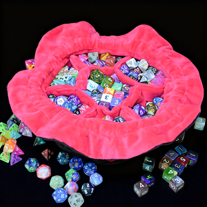 Pochette à dés en velours doux de haute qualité, 16 mm, pour jeux de société, vente en gros, sac de rangement pour dés PRG DND - Product Image 1