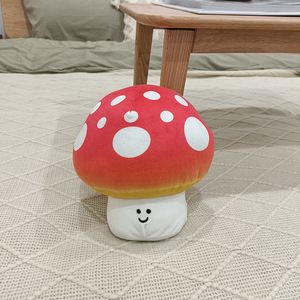 Peluche a Forma di Fungo con Pois Rossi e Cielo Stellato Viola, Simpatico Giocattolo Decorativo per Casa, Cuscino Creativo, Regalo all'Ingrosso - Product Image 6