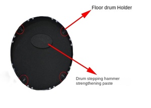 Black Bass Snare <span class=keywords><strong>Drum</strong></span> Sound <span class=keywords><strong>off</strong></span> Mute Silenciador Drumming Practice <span class=keywords><strong>Pad</strong></span> Set - Product Image 5